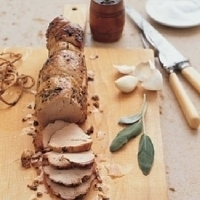 Sage & Garlic Crusted Pork Tenderloin di Amy Moore - Recipefy