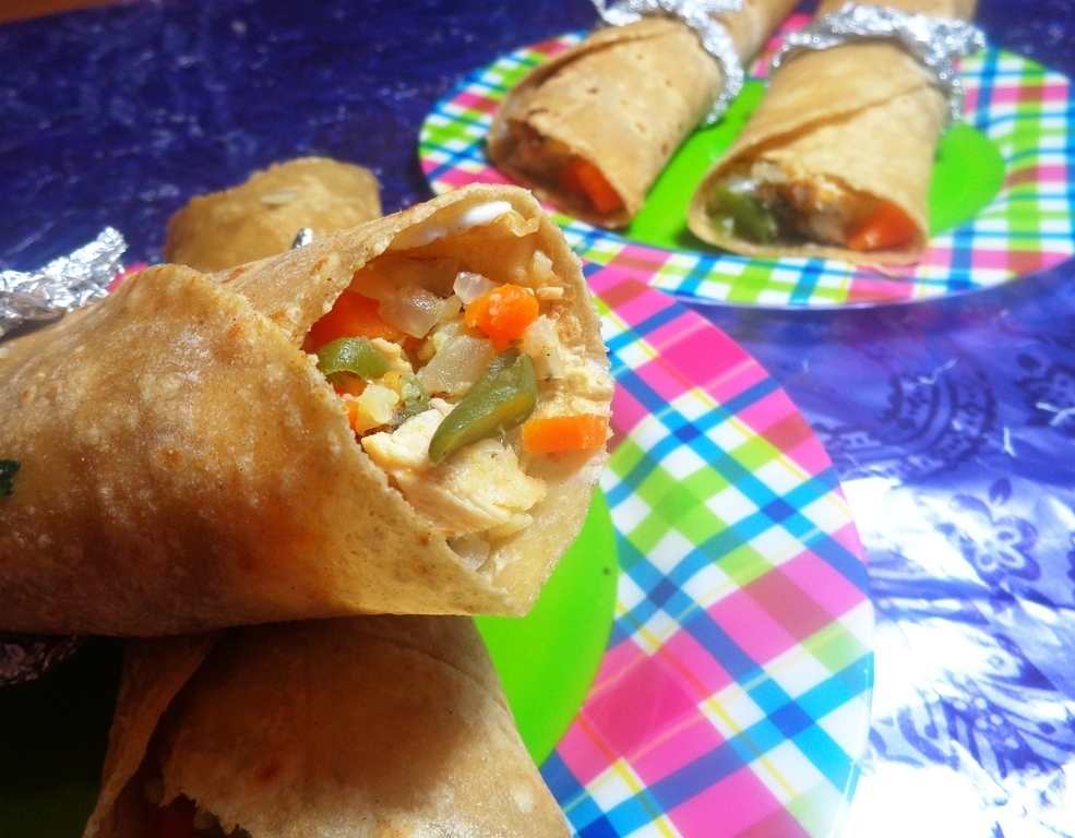 Whole Wheat Chicken Kathi Rolls of Kitchen Snippets - Recipefy