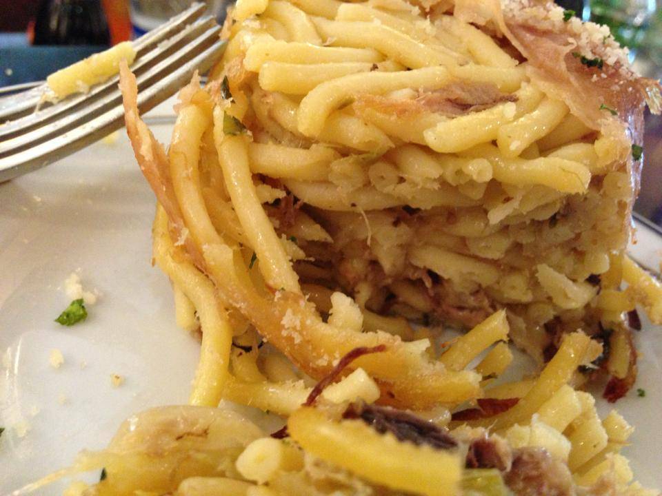 Baked Bucatini Sformato Recipe- Sformato di Bucatini al Forno of Rosa Lanzillotti - Recipefy