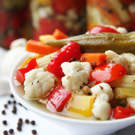 Italian Pickled Vegetables - Giardiniera of Rosa Lanzillotti - Recipefy