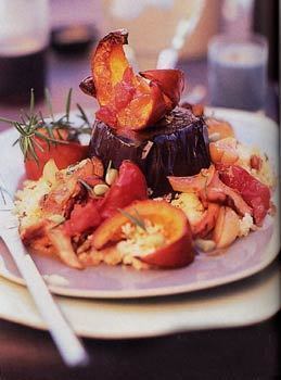 Eggplant Steaks with Pumpkin, Tomato, and Mushroom Ragoût   of katia - Recipefy