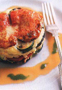 Eggplant, Zucchini, Red Pepper, and Parmesan Torte di katia - Recipefy