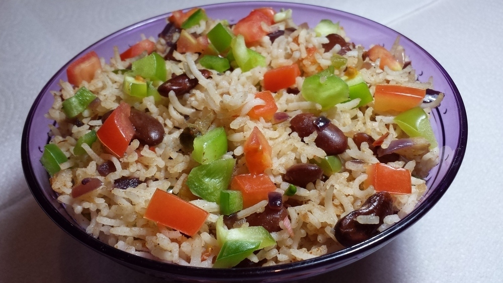 Red beans Capsicum Rice of Kitchen Snippets - Recipefy