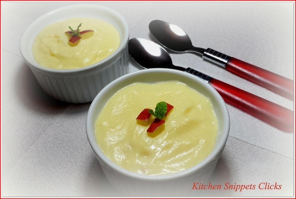 Muhallebi Apple Milk Pudding of Kitchen Snippets - Recipefy