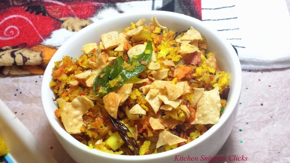 Pappadam Thoran of Kitchen Snippets - Recipefy