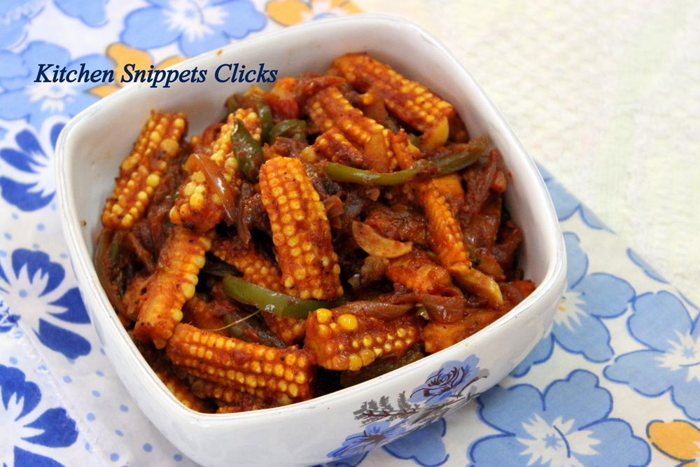 Babycorn Masala of Kitchen Snippets - Recipefy