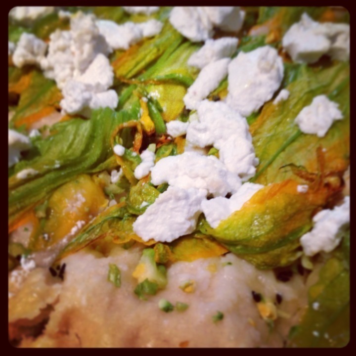 Focaccia ai fiori di zucca, ricotta di bufala e semi di nigella di TheTraveller Chef - Recipefy