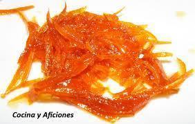 Naranja confitada. (piel en juliana) of Manuel Fernández Sánchez - Recipefy