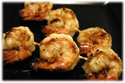 Garlic and Chilli Prawn Skewers de Lain Alex ADAM - Recipefy