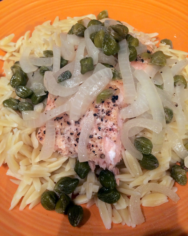 Salmon with White Wine Capers Sauce of Jenn Carter - Recipefy