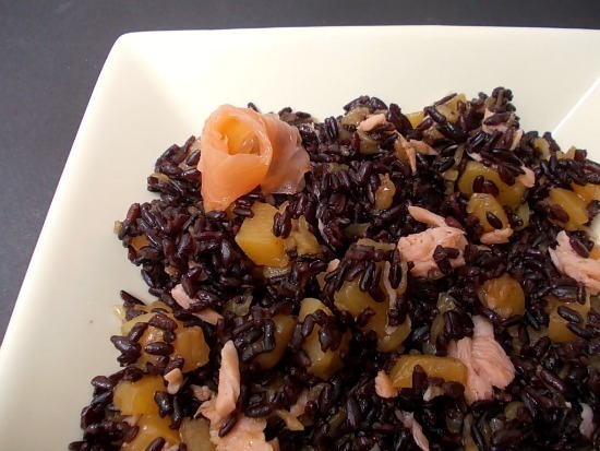 Riso venere con salmone e zucca of Diana - Recipefy