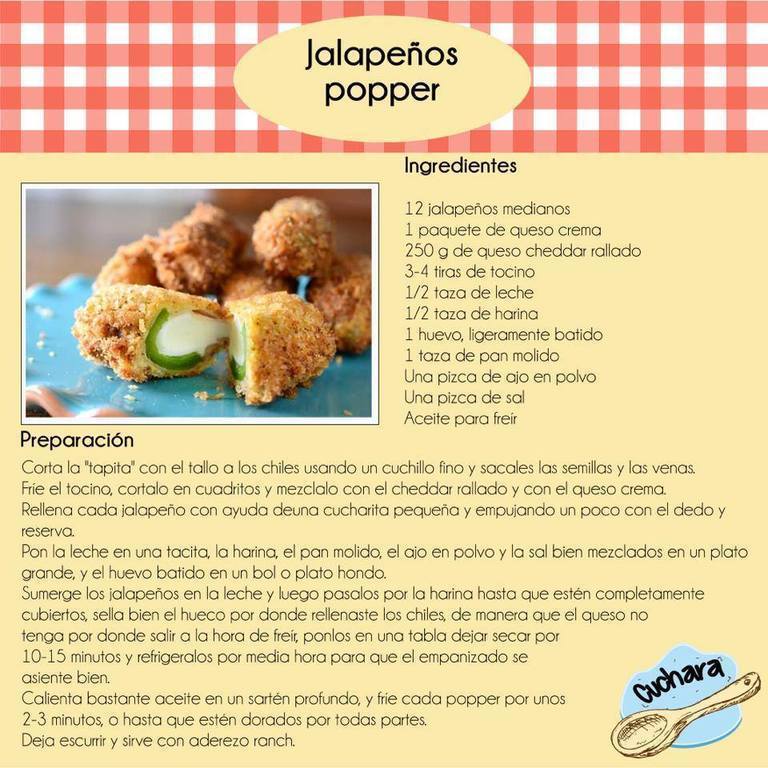JALAPEÑOS POPPER de casama - Recipefy
