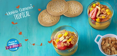 postre con galletas y fresa de casama - Recipefy