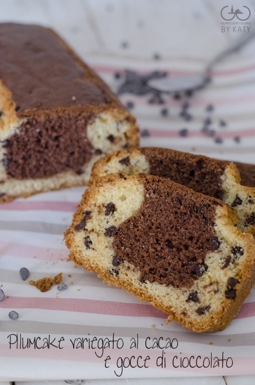 Plumcake variegato al cacao e gocce di cioccolato of Letizia - Recipefy