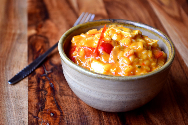 Red Pepper and Goats Cheese Risotto di urshy - Recipefy