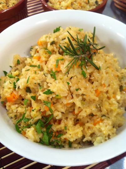 Risotto con salteado de hortalizas de Brenda Paola - Recipefy