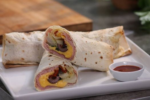 Wraps de jamón y aceitunas negras de Brenda Paola - Recipefy