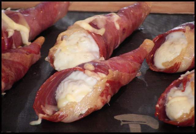 Jamón crudo con crema de hongos de Brenda Paola - Recipefy