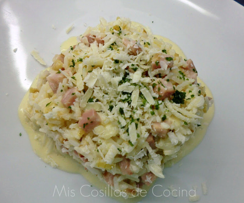 Arroz cremoso a la carbonara of Brenda Paola - Recipefy