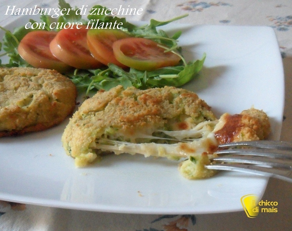 Hamburger di zucchine con cuore filante  de Letizia - Recipefy