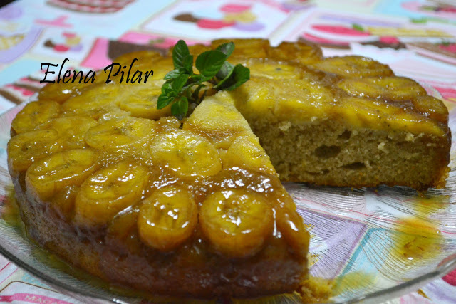 Pastel invertido de Banana al Ron de Brenda Paola - Recipefy