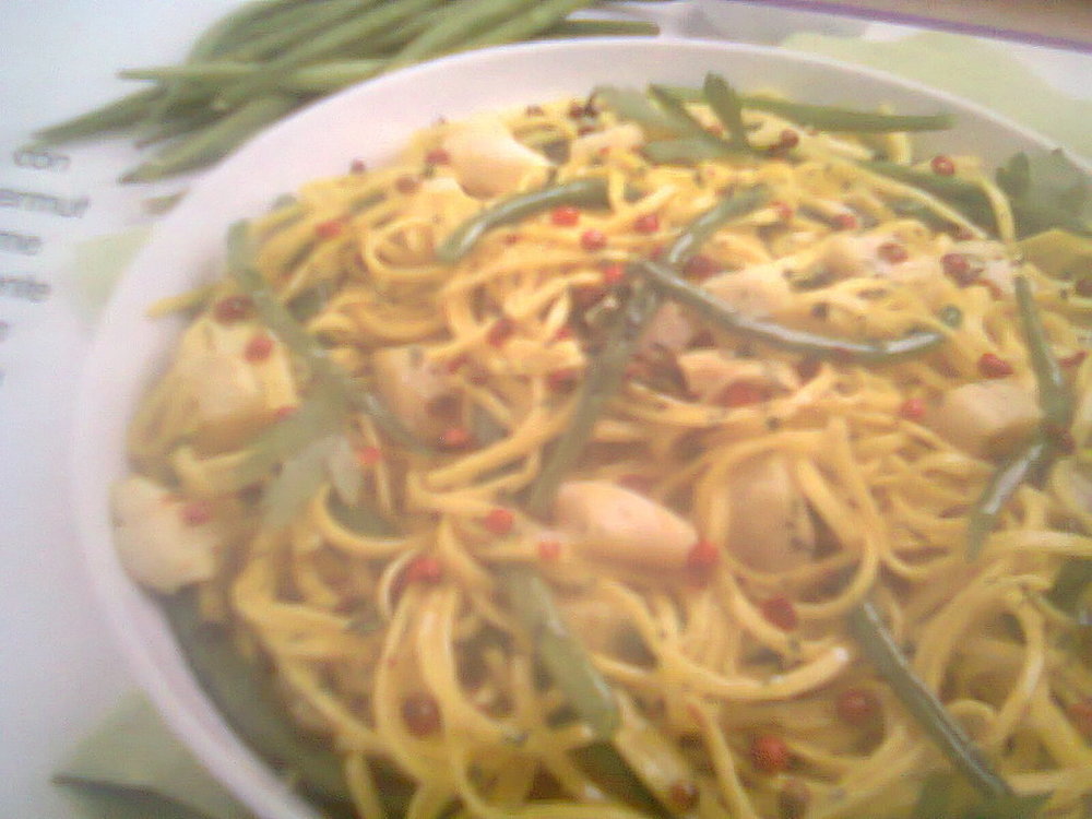 Tagliolini con pescatrice e fagiolini of Diana - Recipefy