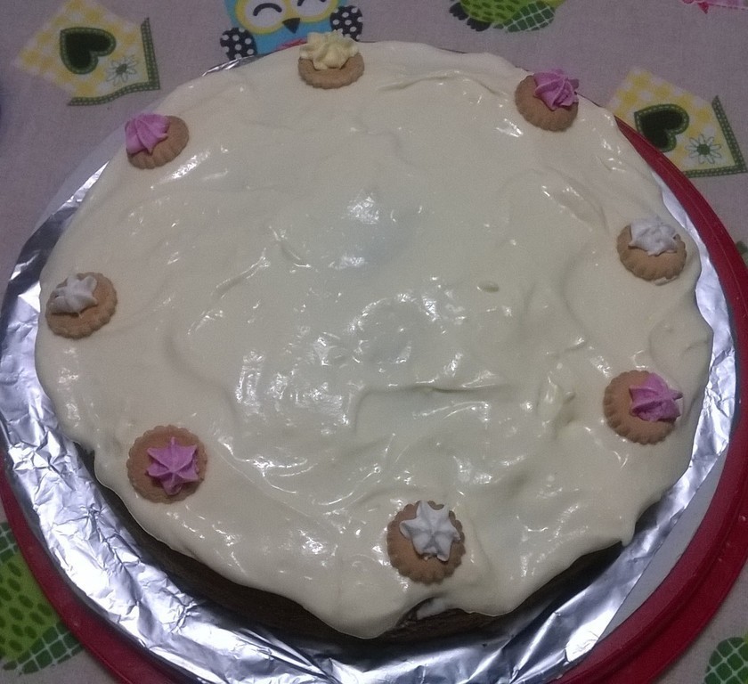 Carrot cake with frosting (torta di carote all'inglese) of sricciolo - Recipefy