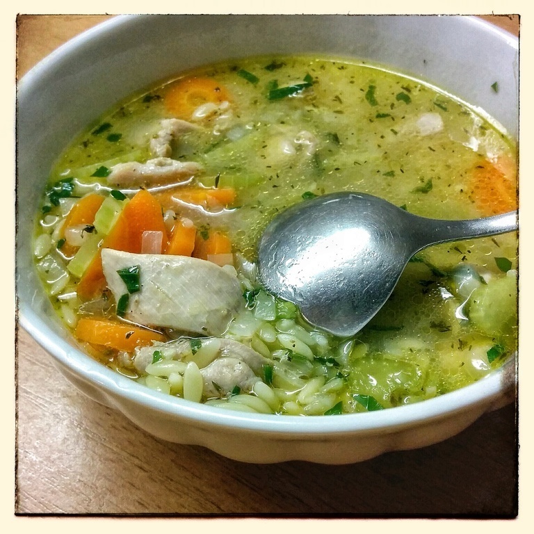 Lemon Chicken Orzo Soup of urshy - Recipefy