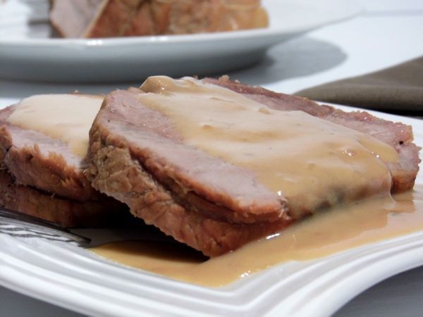 Rôti de porc à la bière, miel et moutarde of Guillaume VALLET - Recipefy