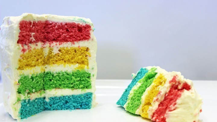 Amazing Rainbow Layered Cupcake with Frosting di Sweeter Life Club - Recipefy