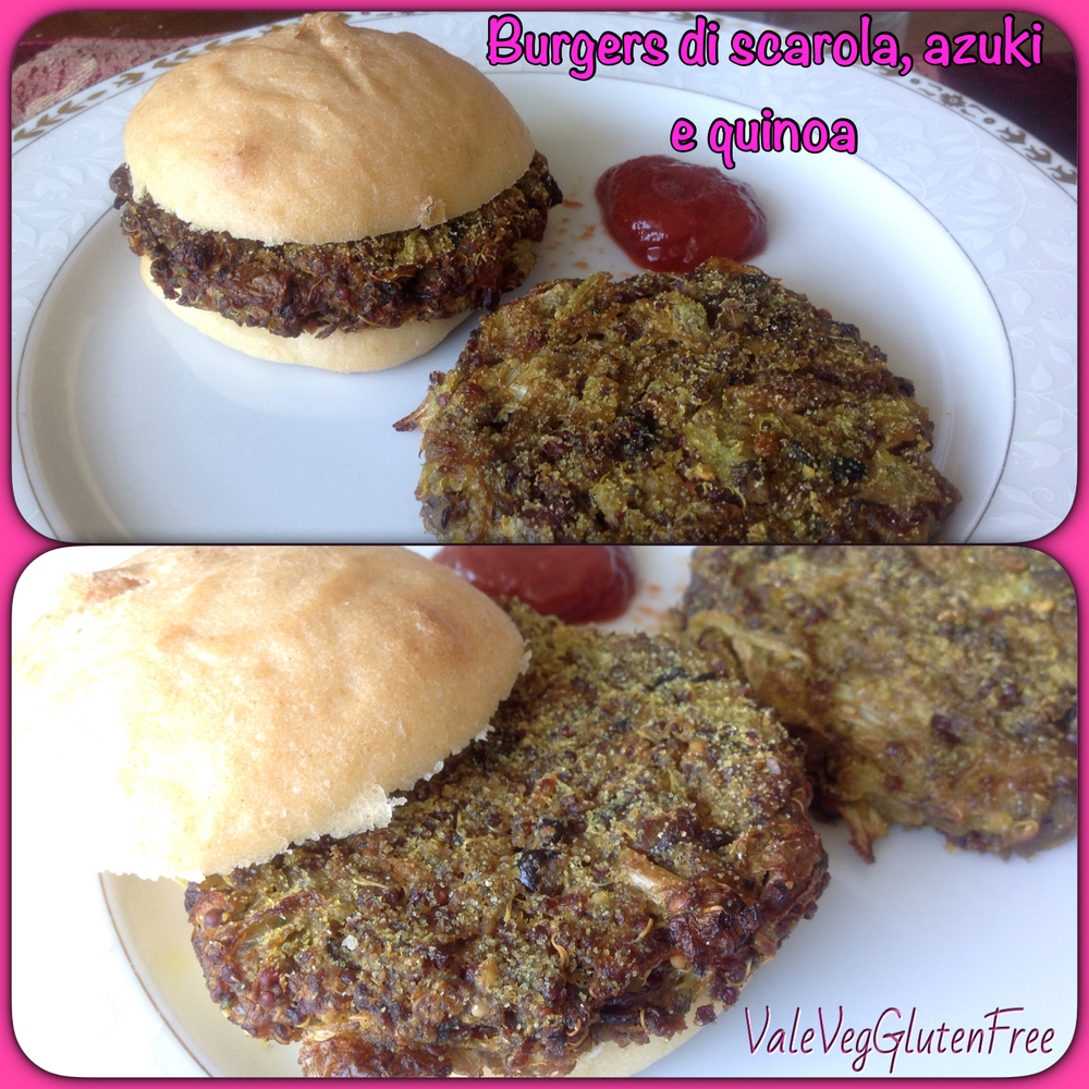 Burgers di scarola, fagioli azuki e quinoa of Valentina - Recipefy