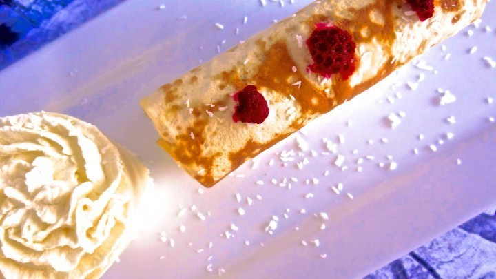 Coconut and Raspberry Crepes de Sweeter Life Club - Recipefy