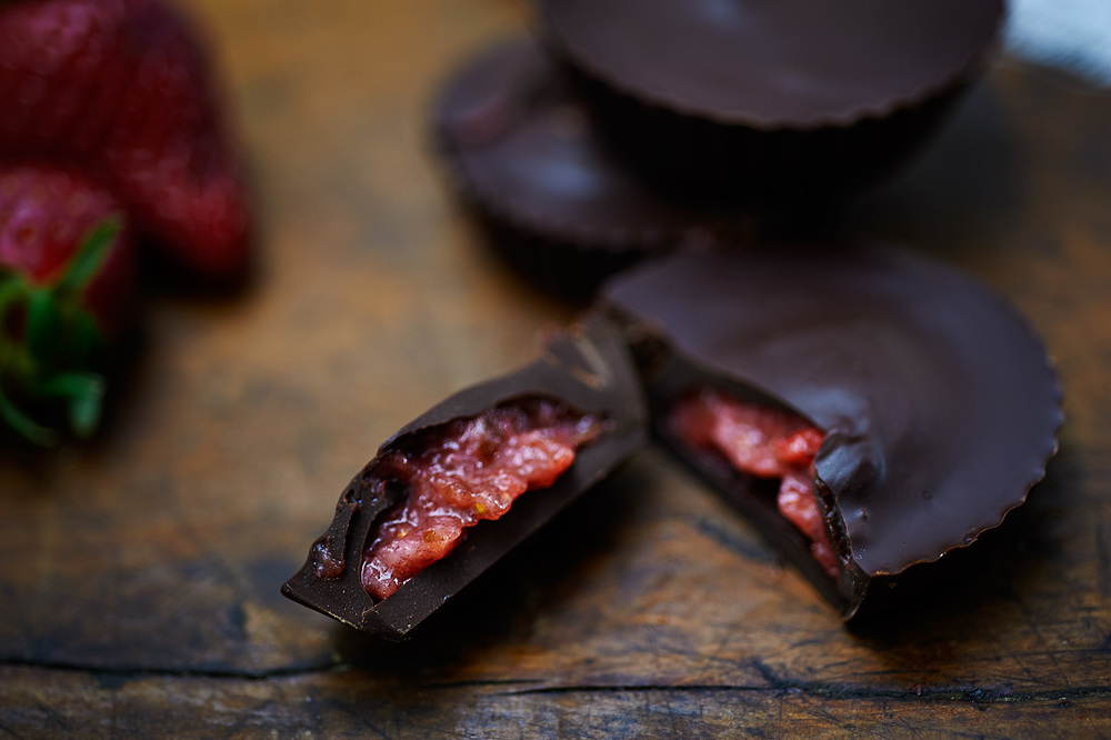 Cioccolatini crudisti alla fragola of Valentina - Recipefy