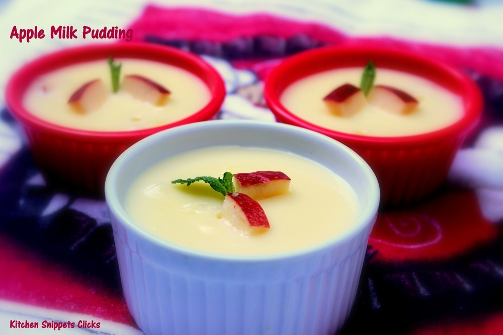 Apple Milk Pudding of Kitchen Snippets - Recipefy