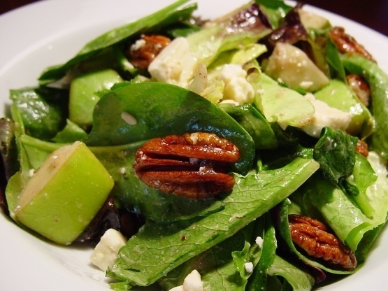 Spinach Salad With Caramelized Pecans of Schalene Dagutis - Recipefy