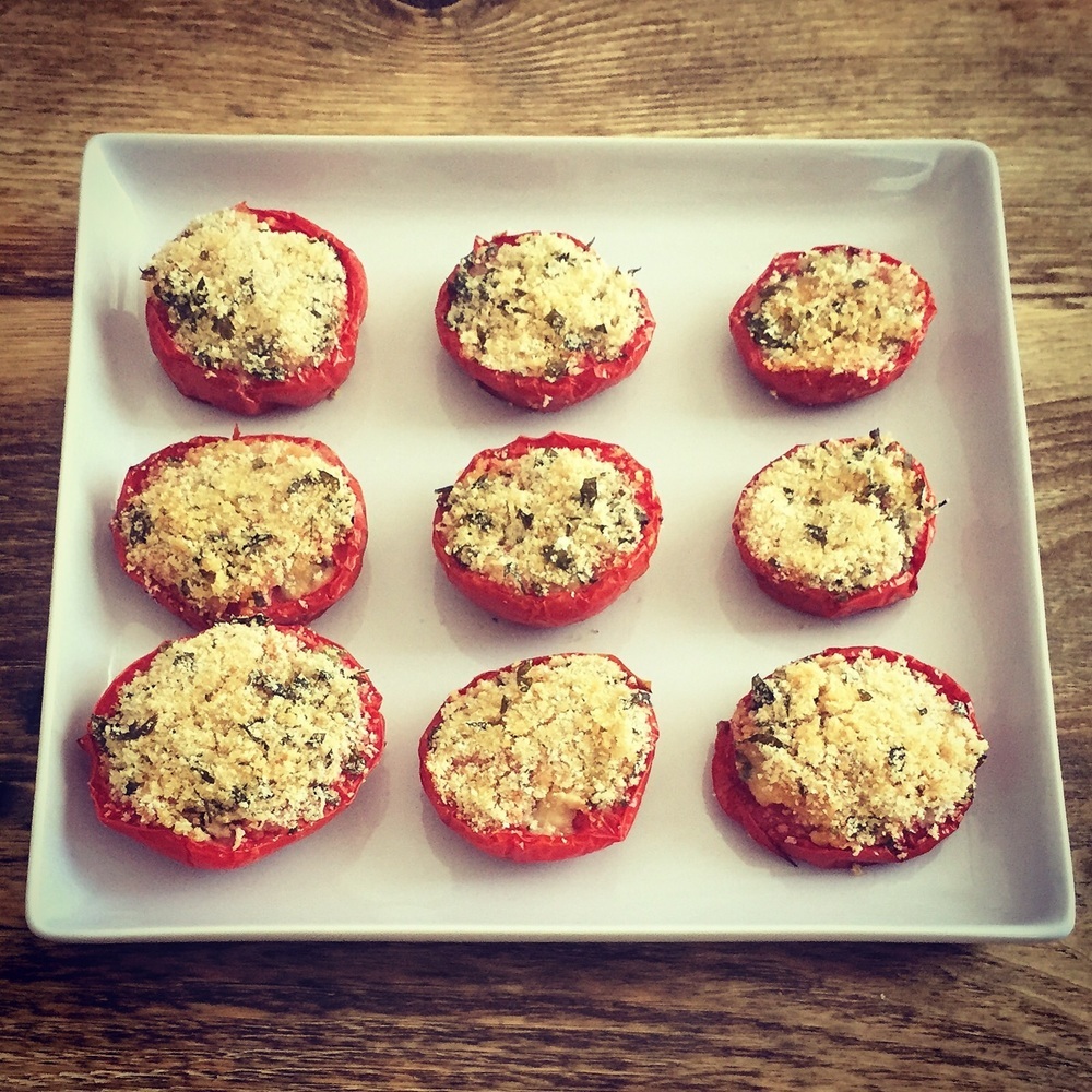 Pomodorini gratinati al forno de Eleonora  Michielan - Recipefy