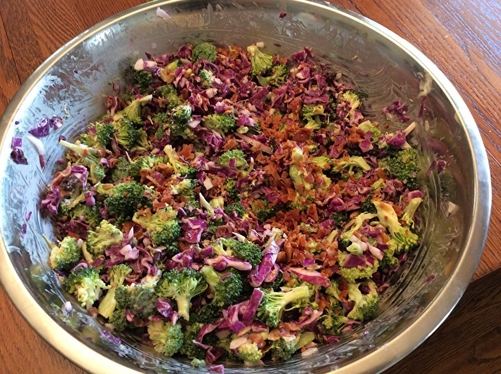 Cabbage and Broccoli Salad of Karyn Johnson - Recipefy