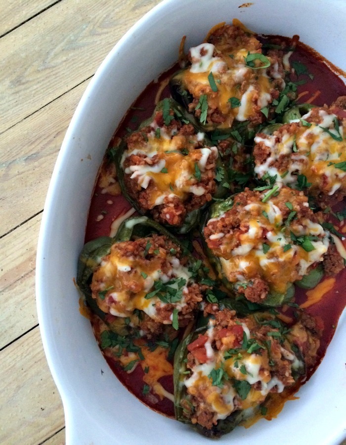 Roasted & Stuffed Bell Peppers of Courtney Glantz - Recipefy