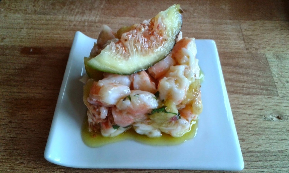 TARTARE DI FICHI E GAMBERI di Marina Marini - Recipefy