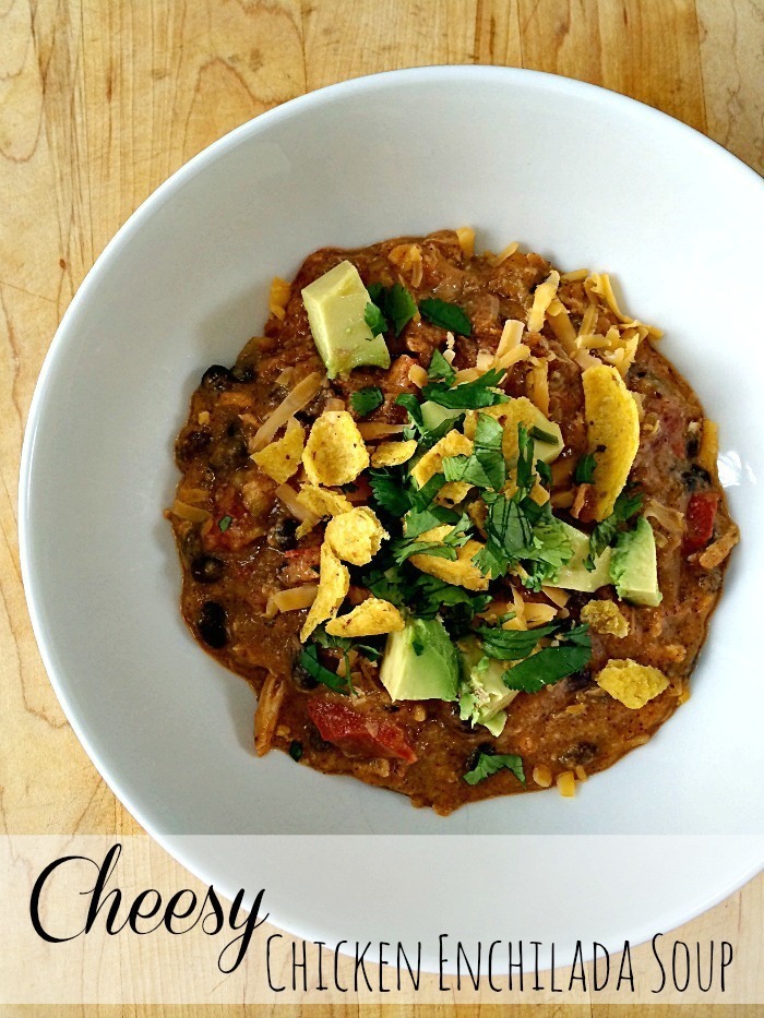 Cheesy Chicken Enchilada Soup de Courtney Glantz - Recipefy