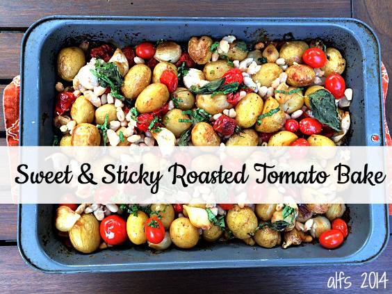 Sweet & Sticky Roasted Tomato Bake of Courtney Glantz - Recipefy