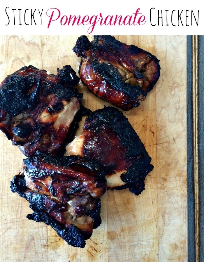 Sticky Pomegranate Chicken of Courtney Glantz - Recipefy