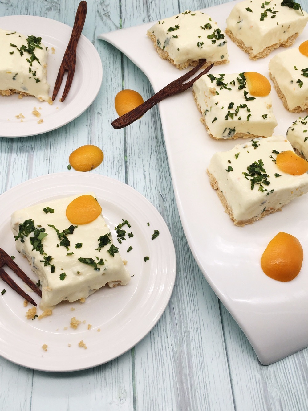 Kumquat Basil Dreamsicle Bars de RecipeNomad - Recipefy