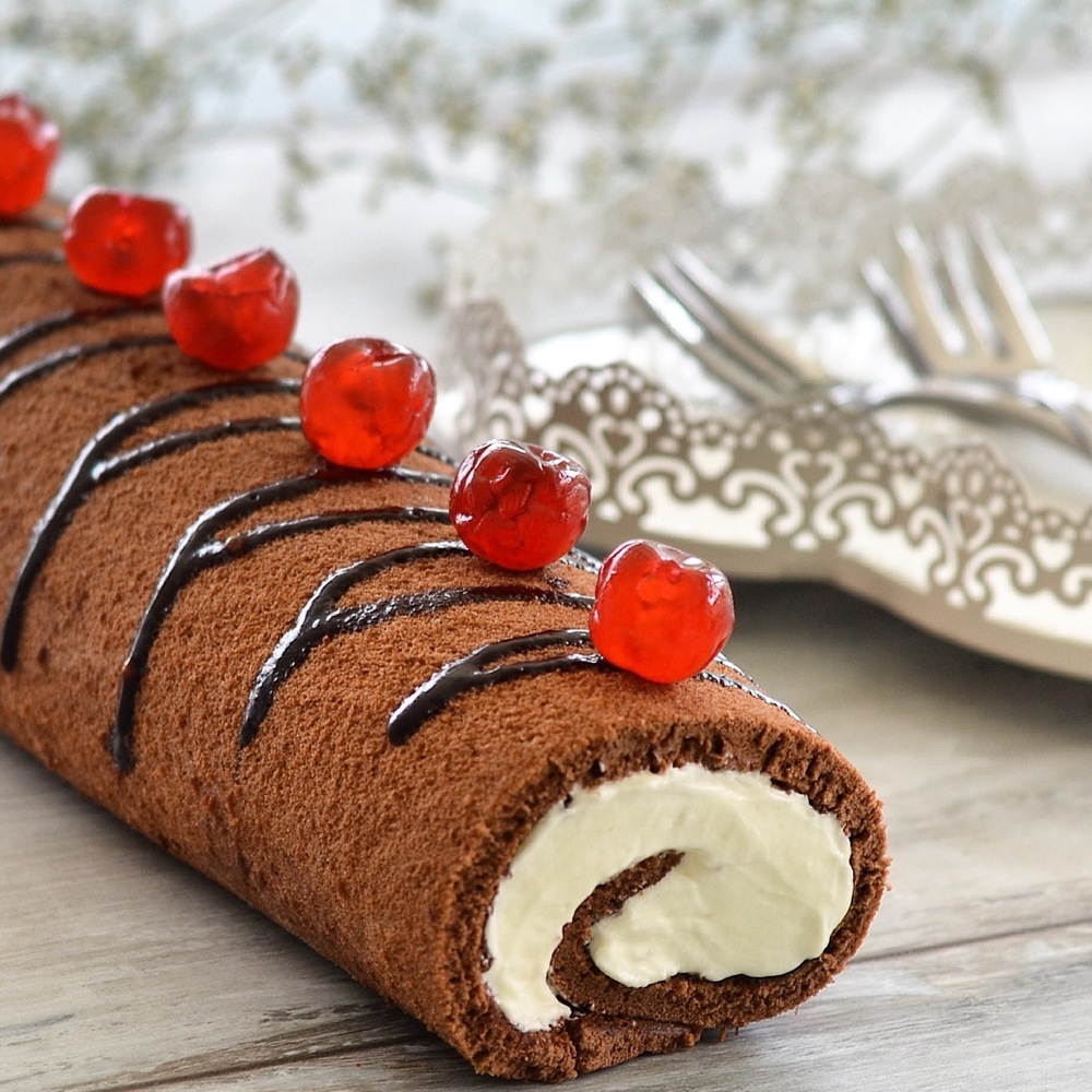 Rotolo al cacao con crema al mascarpone de Eleonora Michielan - Recipefy