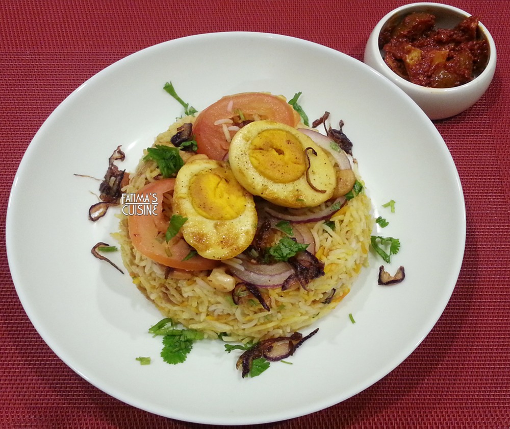 Egg Biryani - Easy to Cook | Homemade | Restaurant style | Tasty Recipe de Fatimas Cuisine - Recipefy