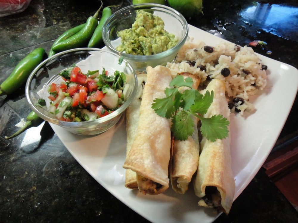 Black Bean Chicken Taquitos Recipe of Kelly Barton - Recipefy