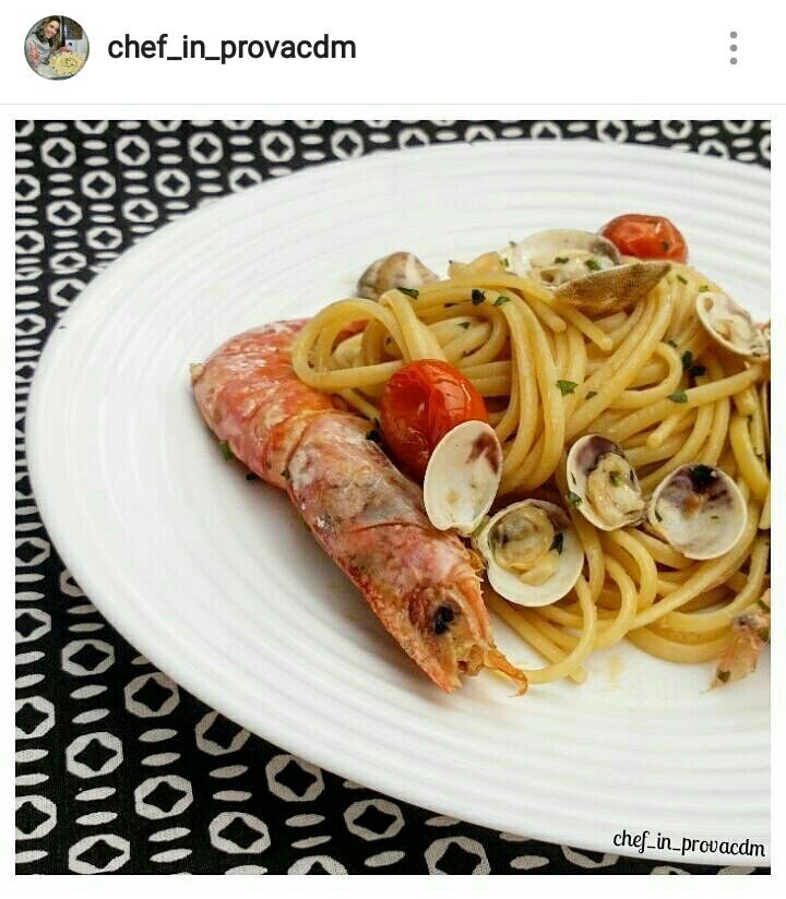 Linguine gamberoni e lupini de Cuciniamo Chefinprovacdm Carmen - Recipefy