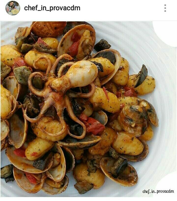 Gnocchi frutti di mare moscardini e melanzane de Cuciniamo Chefinprovacdm Carmen - Recipefy