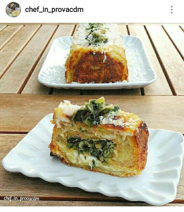 Plumcake di patate con cuore di scarola e mozzarella de Cuciniamo Chefinprovacdm Carmen - Recipefy
