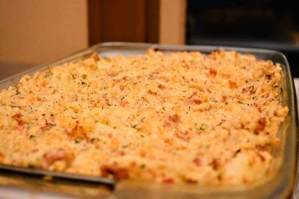 Potato & Sausage Stuffing de Che Dean - Recipefy